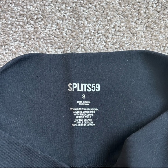 Splits59 Black Flare Yoga Pants Size S Small NWOT Never Worn High Waist - Picture 4 of 6